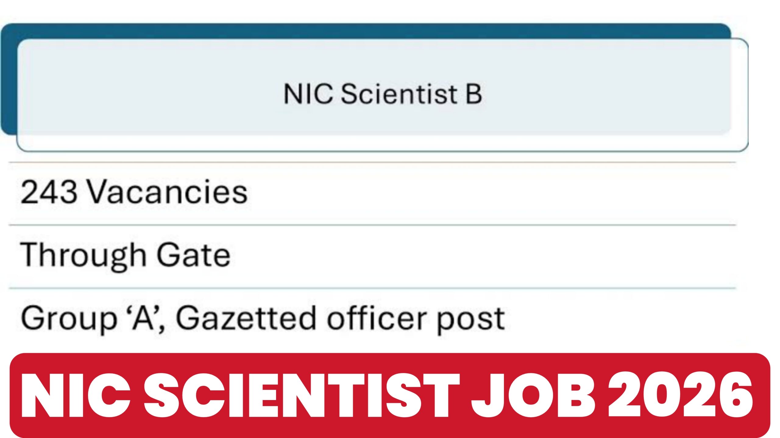 nic scientist jobs