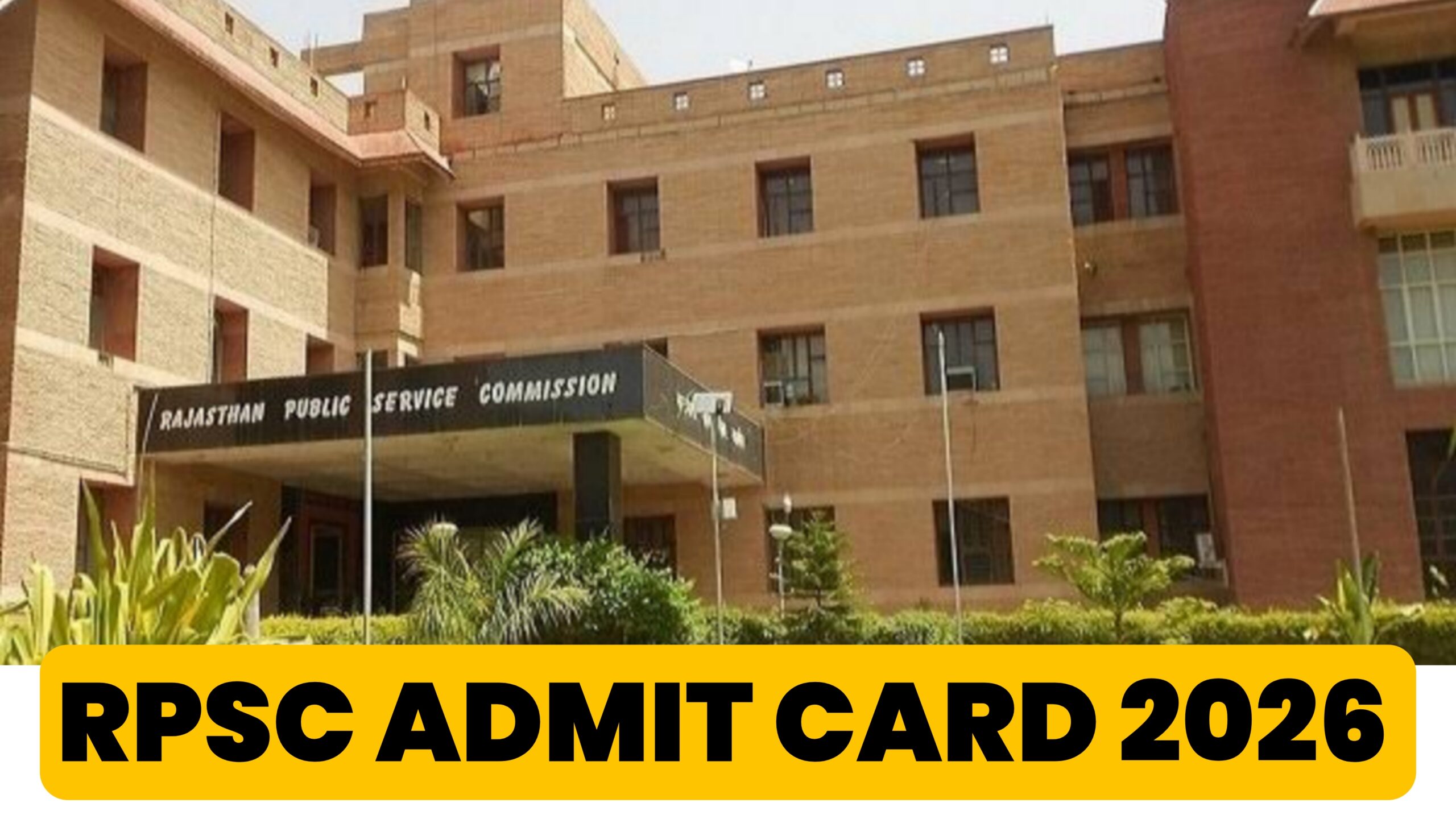 rpsc admit card